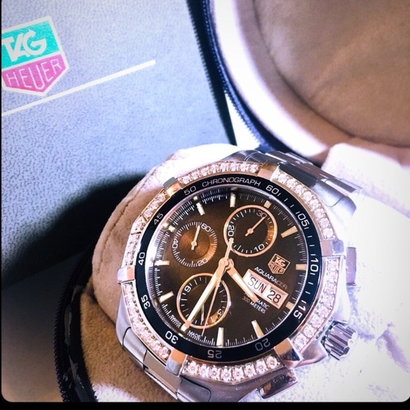 Tag Heuer Aqua-racer Diamond Chronograph Watch - Picture 2 of 7
